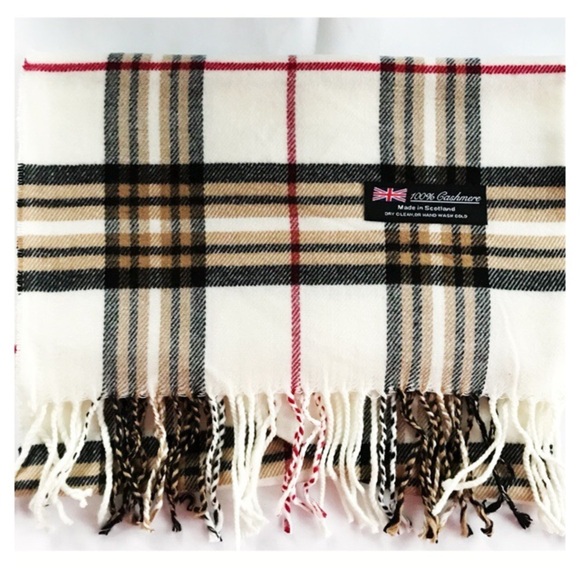 100% Cashmere Scarf Scotland - Picture 1 of 7